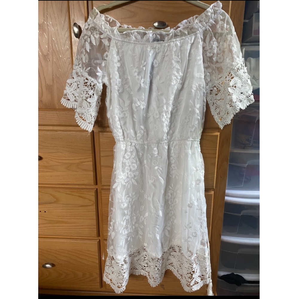 Sheilay white dress new with tags!